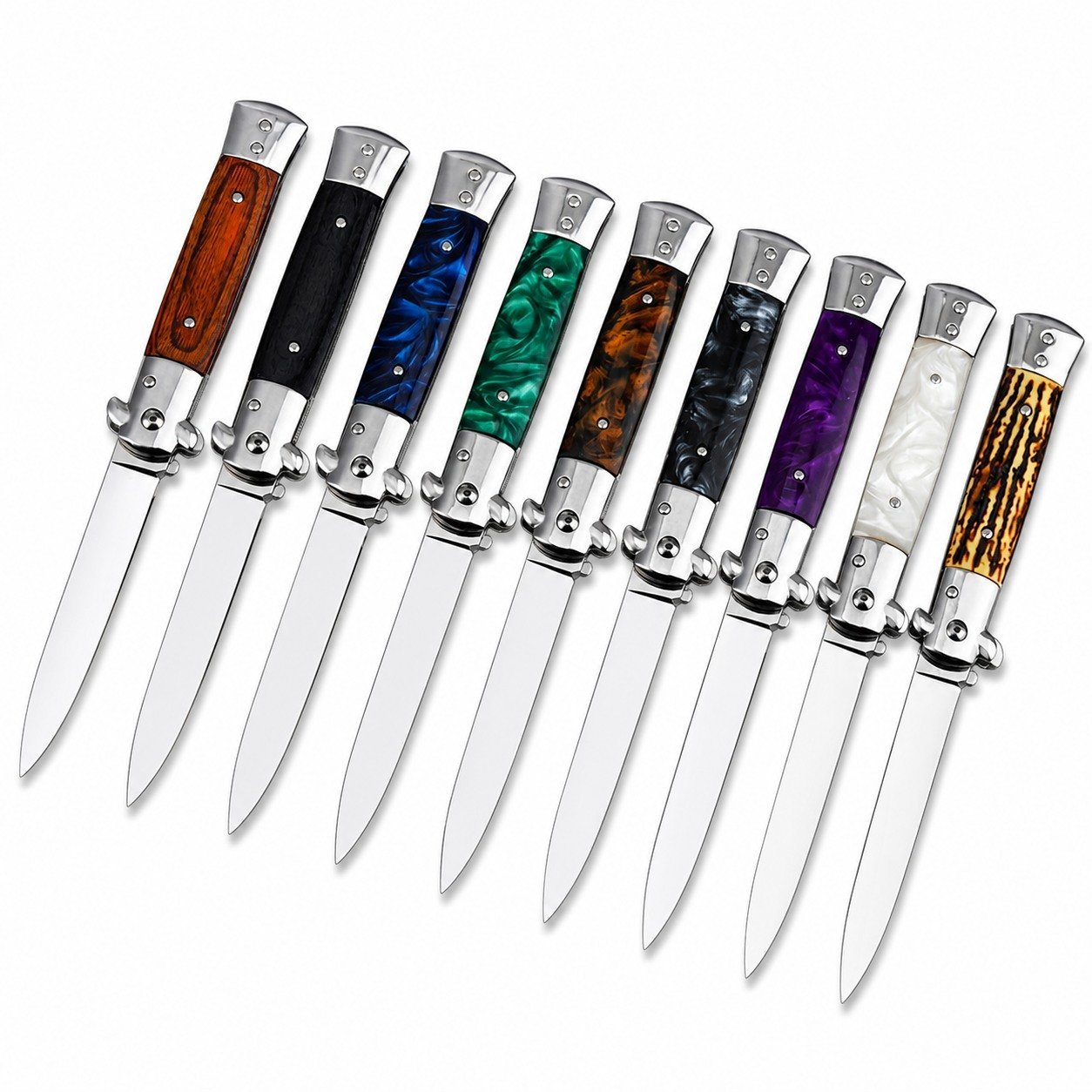 Classic Italian Stiletto Folding Knife
