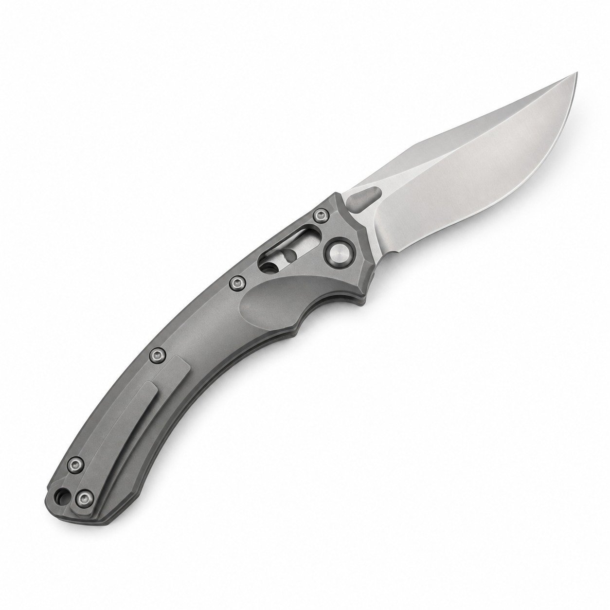Amphibious Titanium Alloy Handle Folding Knife